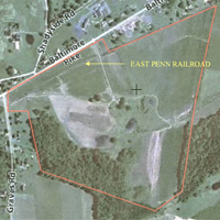 Ariel view of the 2480 Baltimore Pike property